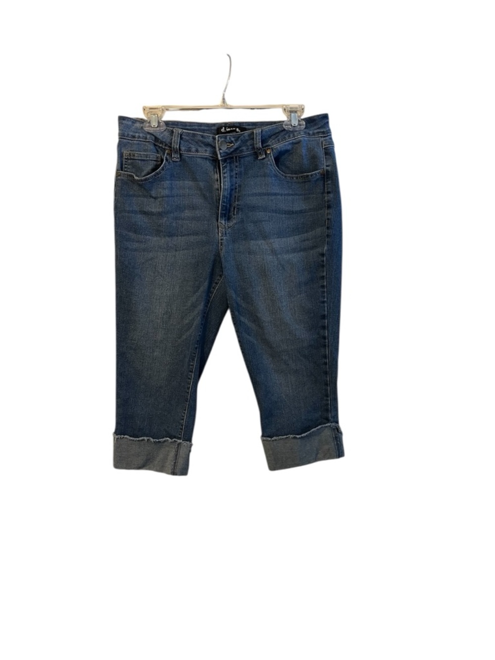D Jeans Dark Wash Rolled Cuff Capri Jeans size 8